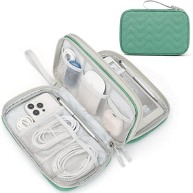 FYY Waterproof Travel Cable Organizer Pouch – Double Layer